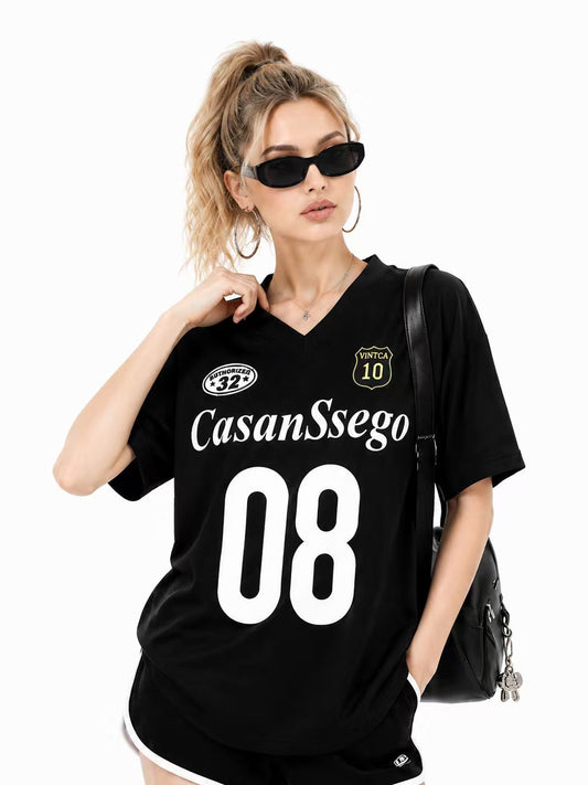 Zephyr Vintage Varsity Oversized Football Jersey