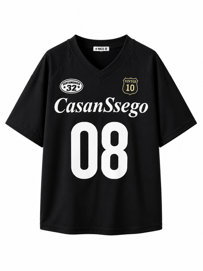 Zephyr Vintage Varsity Oversized Football Jersey