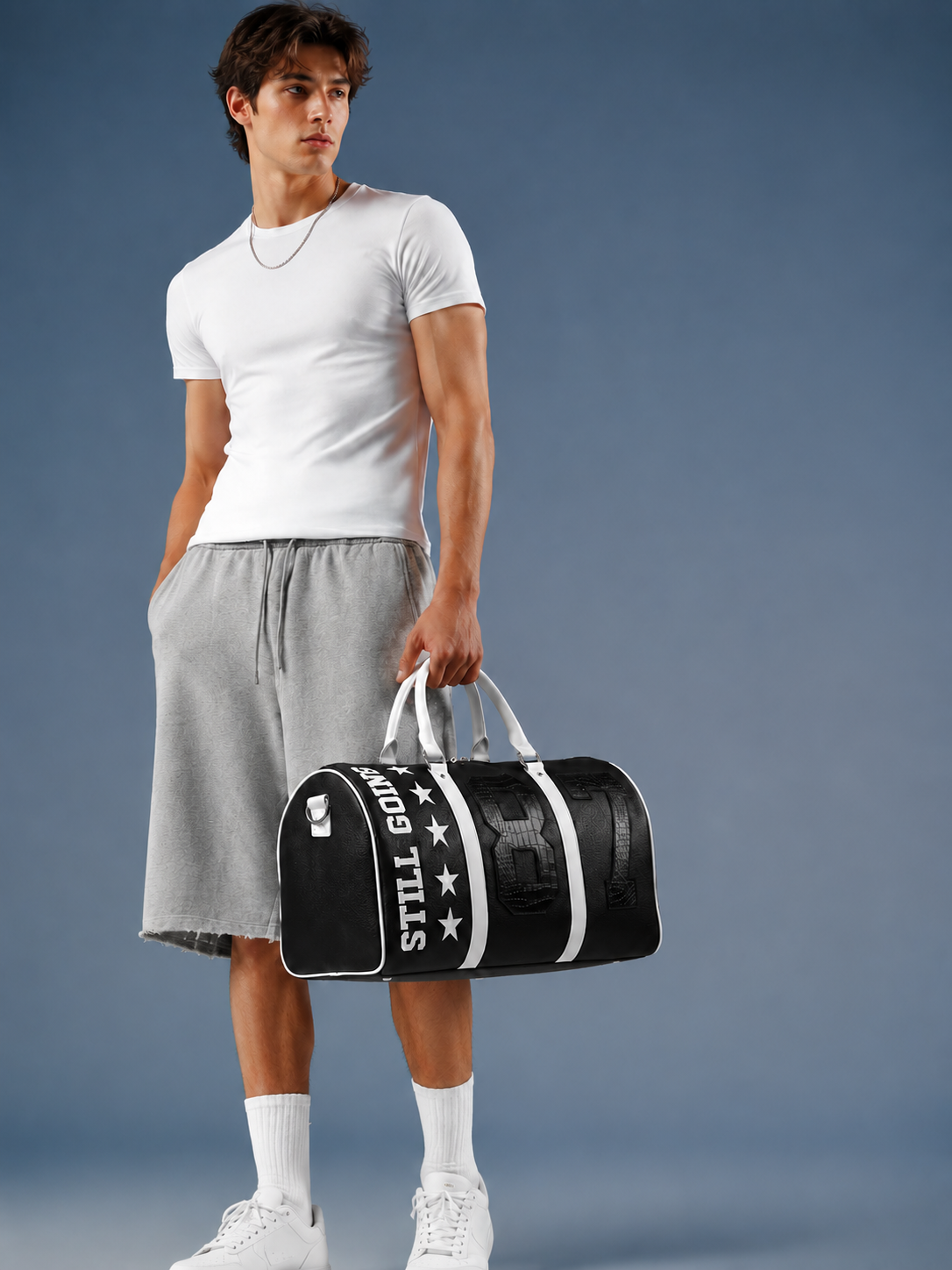Zephyr Vintage Football Leather Duffel Bag