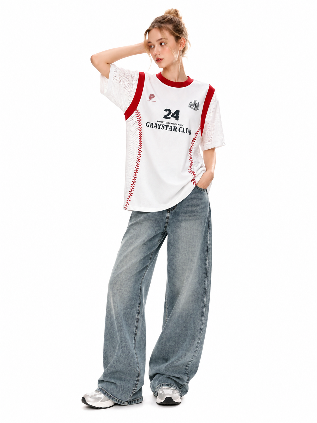 Zephyr Women's Oversized Vintage Baseball Jersey
