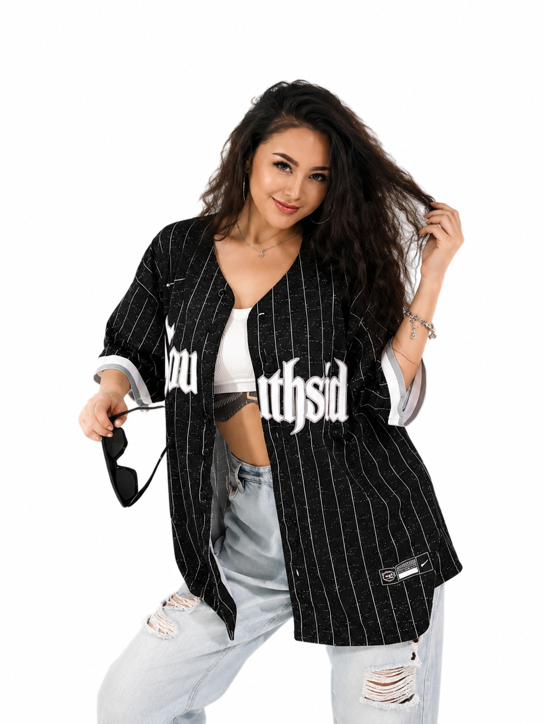 ZEHPHYR Vintage Baseball Jersey Oversized Shirt