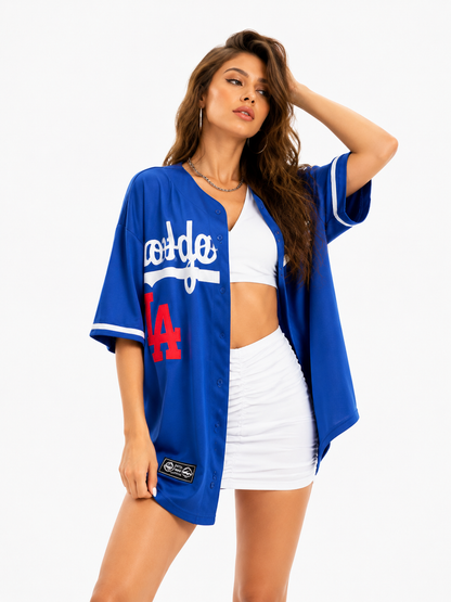 ZEHPHYR Vintage Baseball Jersey Oversized Shirt
