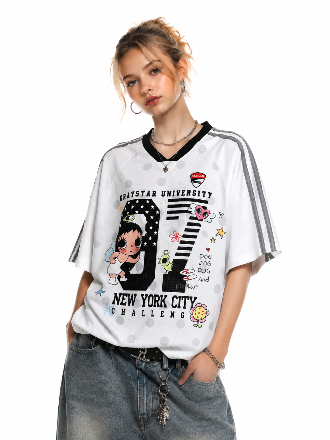 Zephyr Vintage 67 Graphic Oversized Jersey Tee