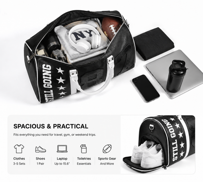 Zephyr Vintage Football Leather Duffel Bag